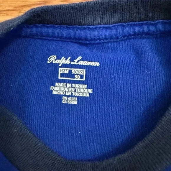 Ralph Lauren Baby Boy Colorblock TShirt size 24 months - Picture 3 of 6